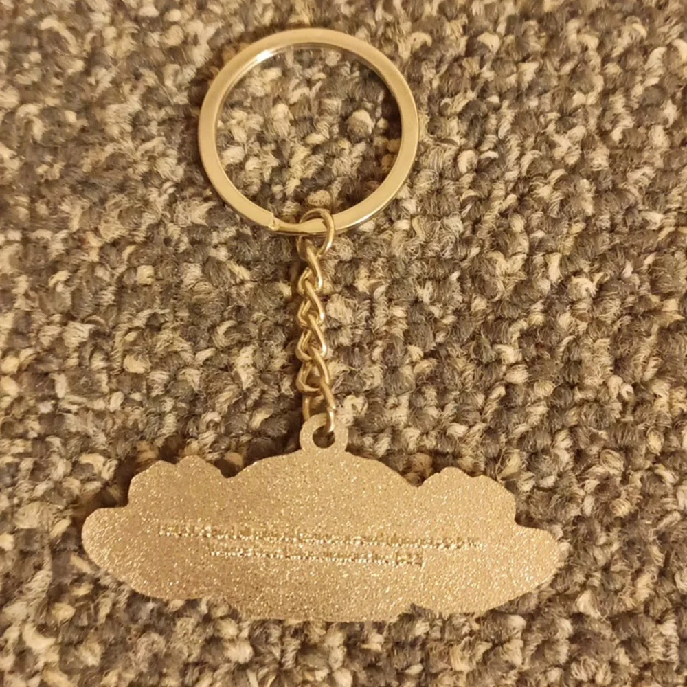 Central Park Friends Keychain silver tone